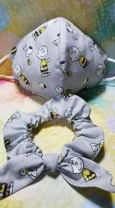 Charlie Brown and peanut snoopy cloth mask